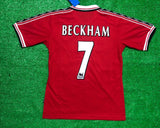 1998-1999 Beckham 7- Manchester United Home