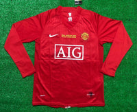 2007-08 Manchester United Home Fullsleeves Jersey