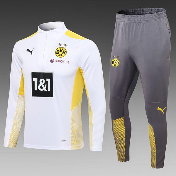 Borussia Dortmund White Training Tracksuit 2021/22