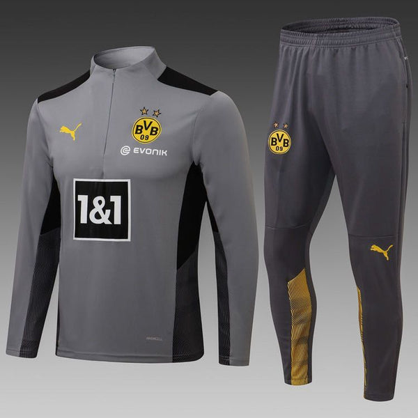 Borussia Dortmund Grey Training Tracksuit 2021/22