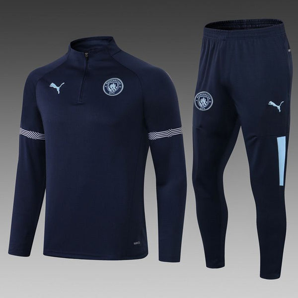 Manchester City Navy Blue Training Tracksuit 2021/22