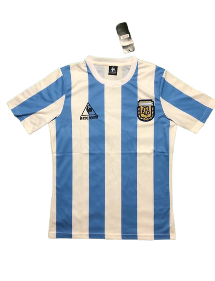 1986 Argentina Home Jersey Retro Original Quality Indiansoccermart