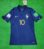 M'Bappe 10 - France Home World Cup 2022 - Player Version ( With badges )
