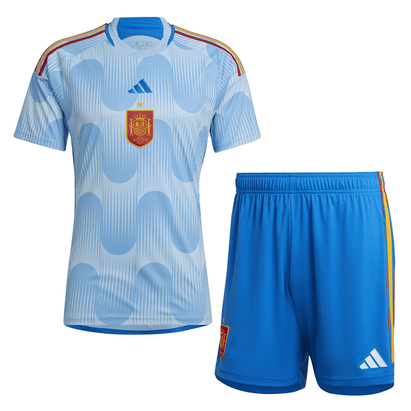 Spain Away Set ( Jersey + Shorts ) - World Cup 2022 – Indiansoccermart