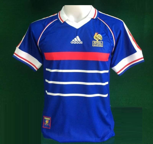 1998 France Home Jersey - Retro